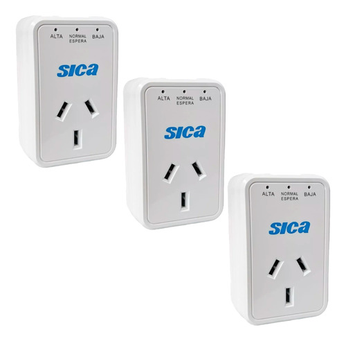 Protector De Tensión Sica De Enchufar 10a Pack X 3u