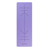 Yoga Mat Eco Tpe Aprendiz Con Alineacion 6mm Sukha