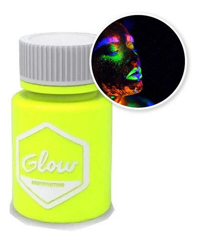 Maquillaje Artistico Fluor Luz Negra X 1 Glow Bodypaint Fluo