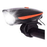 Farol Bike Buzina Alerta 250lum Iluminação Lanterna 7588