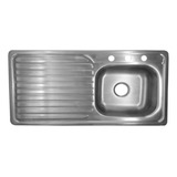 Tarja Para Fregadero Con Escurridor 100cm Acero Inox Cal 22