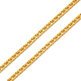 Gargantilha Feminina Maciça De Ouro 18k 2mm 50cm