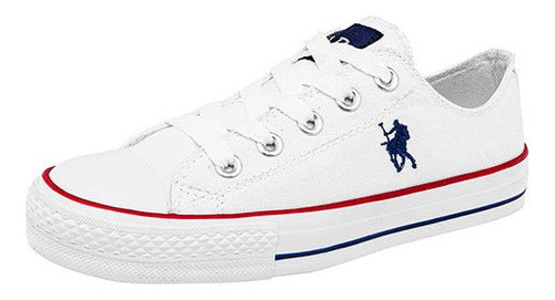 Tenis American Polo 2189 Para Joven Color Blanco E6