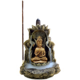 Incensário Cascata Buda Ou Ganesha Fumaça Invertida + Brinde