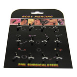 Piercing Microbanana Ac Anodiz Negro 1,2x8-10x3mm 1disp 12un