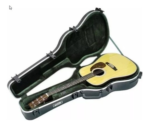Skb 1skb-18 Estuche Case Rigido Para Guitarra Acúsitca Color Negro