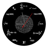 Reloj De Pared Operaciones Matemáticas En Mdf Imagen Digital