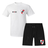 Combo River Plate - Bermuda - Remera - Unisex - Futbol Moda