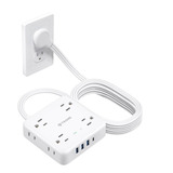 Enchufe Inteligente Marca Trond/4 Tomas/5 Usb/blanco/10 Ft