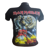 Camiseta Estampada Iron Maiden The Number Of The Beast 