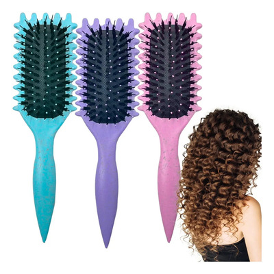 Cuidado Del Cabello Cepillo Definición Rizos Brounce Curl 1p Morado | MercadoLibre