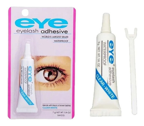 Pegamento Para Pestañas Postizas Eye, Blanco, Impermeable, Color Blanco