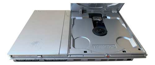 Sony Playstation 2 Slim Prata Standard Com 2 Controles E Brindes - Ps2