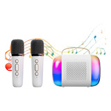 Maquina Karaoke Infantil Karaoke Bocina Y 2 Micrófono Mini