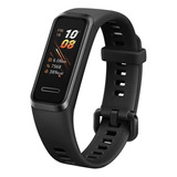 Huawei Band 4 0.96  Caja De  Plástico Negra, Malla  Graphite Black De  Caucho De Silicona Ads-b29