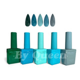 Gama C Miss Cherry Gel Semipermanente 5 Pzs | Azul | 12 Ml 