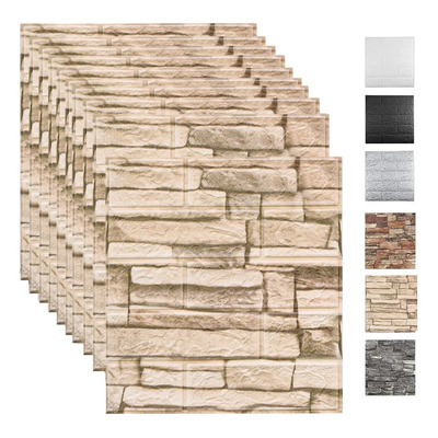 Paneles 3d Autoadheribles Tipo Ladrillo 35x38cm Pack 10 | MercadoLibre