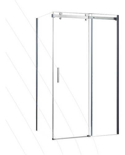 Mampara De Baño Acero Corrediza Granero 120 X 90 Seul Gorena