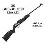 Carabina Espingarda Cbc Jade Mais Nitro Preta 5.5mm Gás Ram