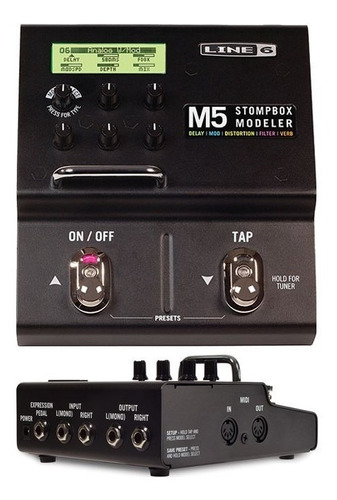 Pedalera Line 6 M5 Stompbox Modeler Multiefectos / Afinador