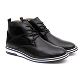 Bota Botinha Coturno Boots Masculina Couro Legítimo Badplay 