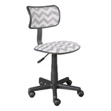 Silla De Oficina Escritorio Respaldo Reclinable Chevron Gris