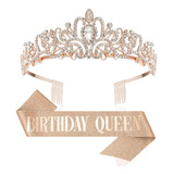 Corona De Princesa De Cumpleaños Con Tiara De La Reina Del C