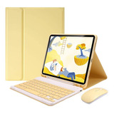 Funda C/teclado Anmengxinling Para iPad Air 5g/4g Yellow