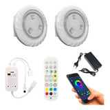 Kit Led Piscina 9w 24m² Rítmico Música + Controle + Wi-fi