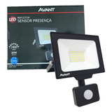 Refletor Sensor Presença 30w Branco Frio 6500k Fotocelula