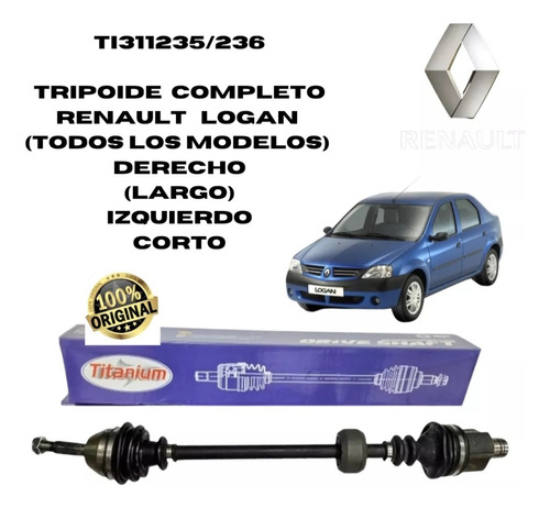 Tripoide Completo Renault Logan Derecho (lar) Izquierdo (co) Foto 2