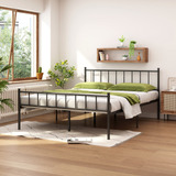 Hlipha Base De Cama De Plataforma Metalica Tamano Queen Con 