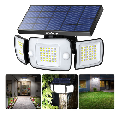 Lámpara Solar Led Giratoria Impermeable Para Exteriores