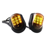 2pcs Motocicleta Montaje Empotrado Led Indicador De Señal De