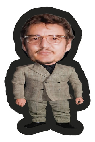 Cojín Pedro Pascal Peluche Cabezón Regalo Broma Decoración