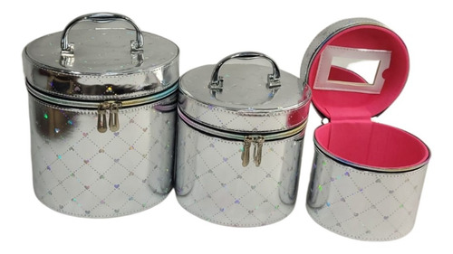 Set 3x1 D Maletines Bolsos Neceser Cosmetiquero Organizador 