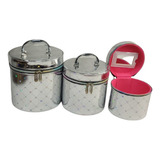 Set 3x1 D Maletines Bolsos Neceser Cosmetiquero Organizador 