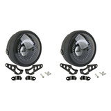 2 Soportes Laterales Led En Espiral Blancos Cafe Racer Bobbe