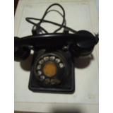 Telefono Antiguo Negro De Baquelita Excelente Estado