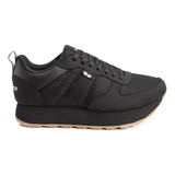 Zapatillas Topper Mujer T. 350 Wedge Negras 81365