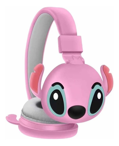 Audífono Bluetooth Niño Stitch Disney Ah-806d Azul Diadema 