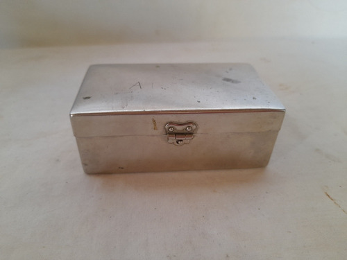 Pequena Caixa De Metal Da Gillette Antiga