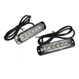 Luces Led Estroboscópicas De Emergencia Para Auto 12/24v 2u.