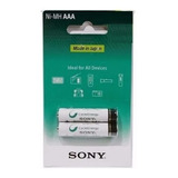 Pila Batería Sony Recargable Aaa X2 Und 1500mah 1.2v Ni-mh