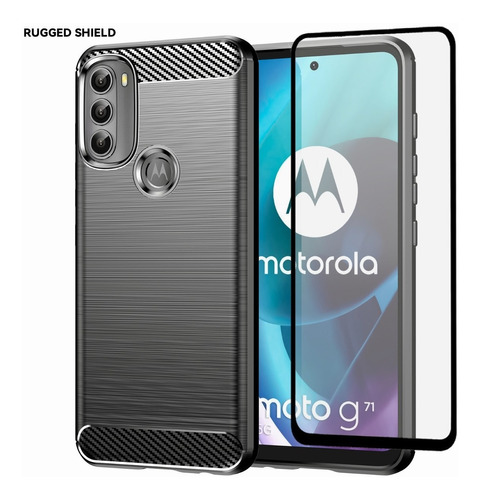 Funda+2x Mica Para Moto Motorola Protectora De Silicona