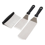 Espátulas De Plancha De Chef Metal Raspador Acero Inoxidable