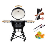 Asador Cercamico A Carbon 22  Bbq Parrillera Ahumador Grill