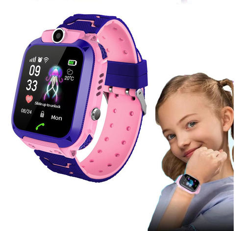 Relógio De Telefone Infantil Crianças Smartwatch Com Voz De