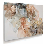 Quadro Abstrato Moderno Tela Canvas Detalhes Dourado 120x80