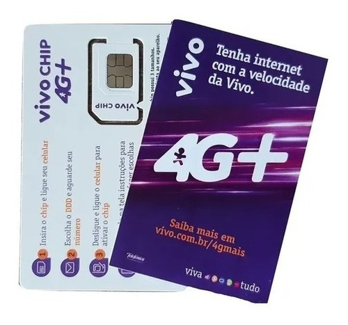 Kit 10 Chips Vivo Pré Pago 4g Você Escolhe Qualquer Ddd